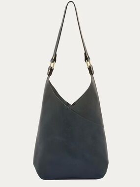 IL Bisonte Malibu Leather shoulder bag, Blu Oltremare (blue), like new!